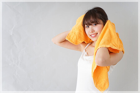 おすすめの抜け毛対策ケア3:濡れた髪は放っておかずきちんと乾かす