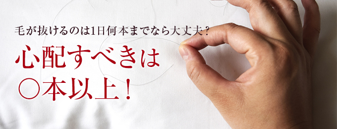 【医師監修】1日に抜ける髪の毛の一般的な本数