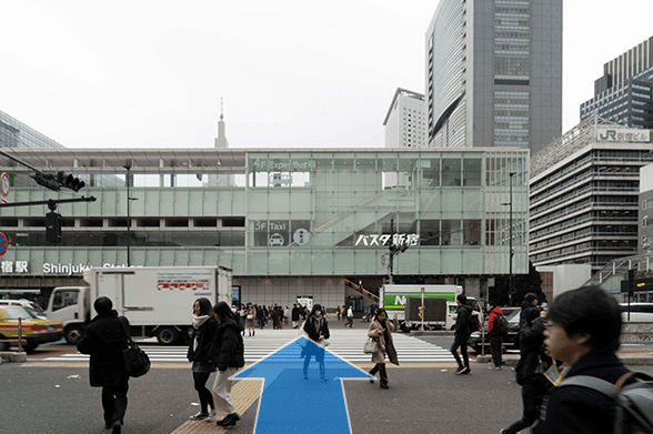 新宿駅前レディース院へのアクセス道の写真02